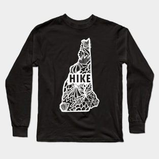 NH Hike (white image) Long Sleeve T-Shirt